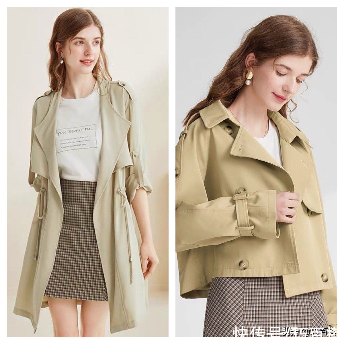 气质|风衣真是“外搭天花板”，高级的气质，显瘦的能力，一步到位
