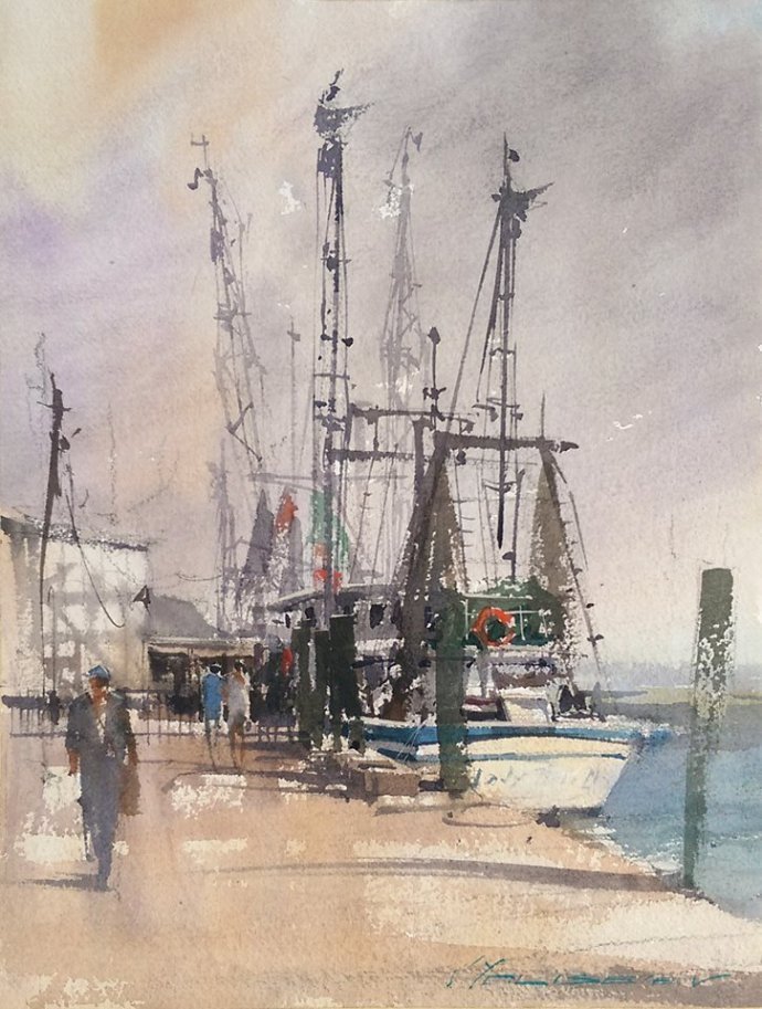 弗拉迪斯拉夫!印象水彩/美国当代艺术家弗拉迪斯拉夫水彩作品