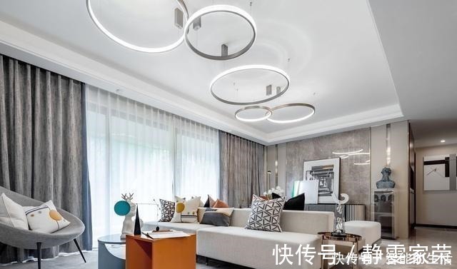 爱马仕|大平层的现代轻奢风设计高级灰碰上爱马仕橙的惊艳!