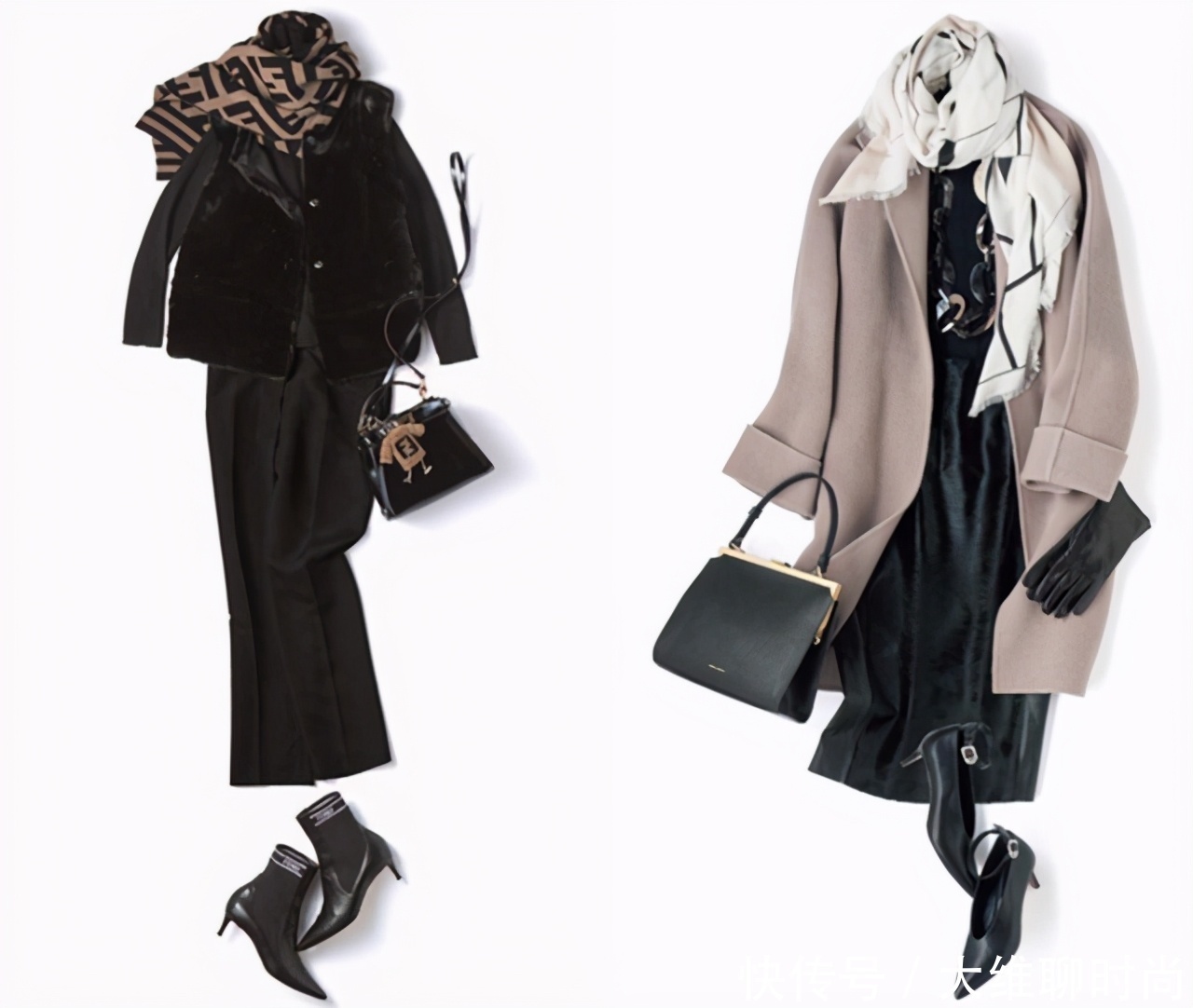 外套+围巾不怕不会戴,只怕配错色,学会巧配色才能增添好气质