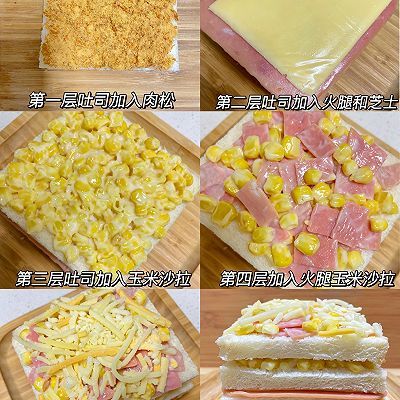 芝士玉米三明治