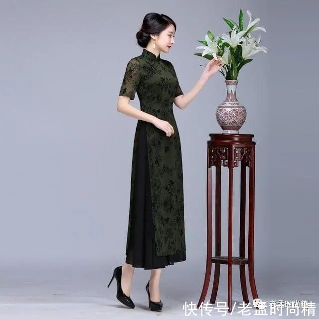 气质|中国风旗袍上身很衬肤色，提气质又有女人味