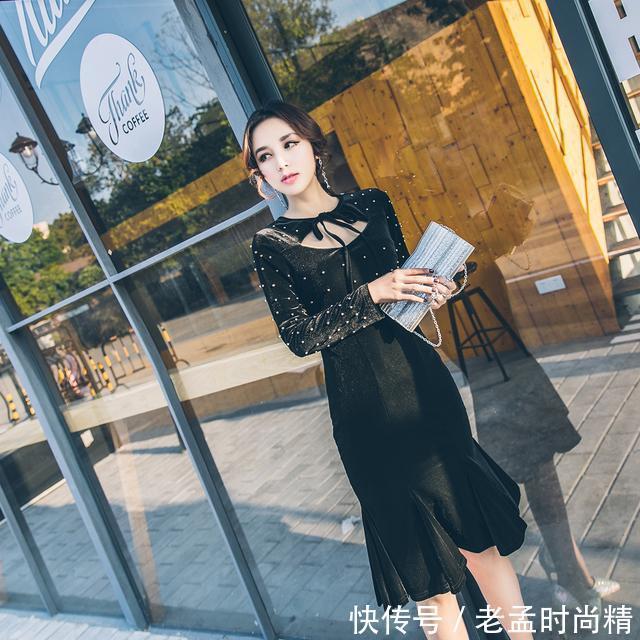 气质女神 出街or聚会都不落,小黑裙打造聚会气质女神