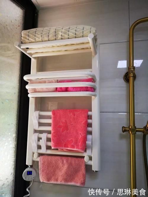 毛巾架|又能烘干又能杀菌,老妈在卫生间装个电热毛巾架,也太好用了