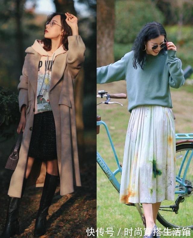 冬天穿卫衣,这样来挑选、搭配,简约大方又气质,适合40岁女人穿