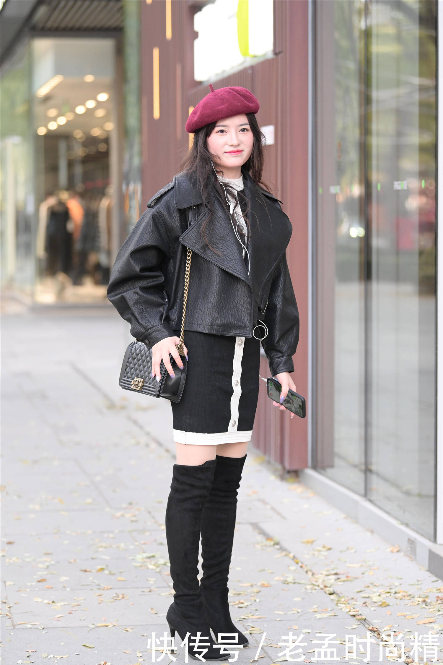 位美女选择|长靴就要选择高跟鞋,衬托苗条身材,还是要挑选细跟款式