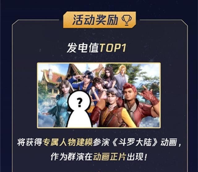 动漫人物|斗罗大陆“为爱发电”活动开始,第一名奖励诱人,可直接参演动画