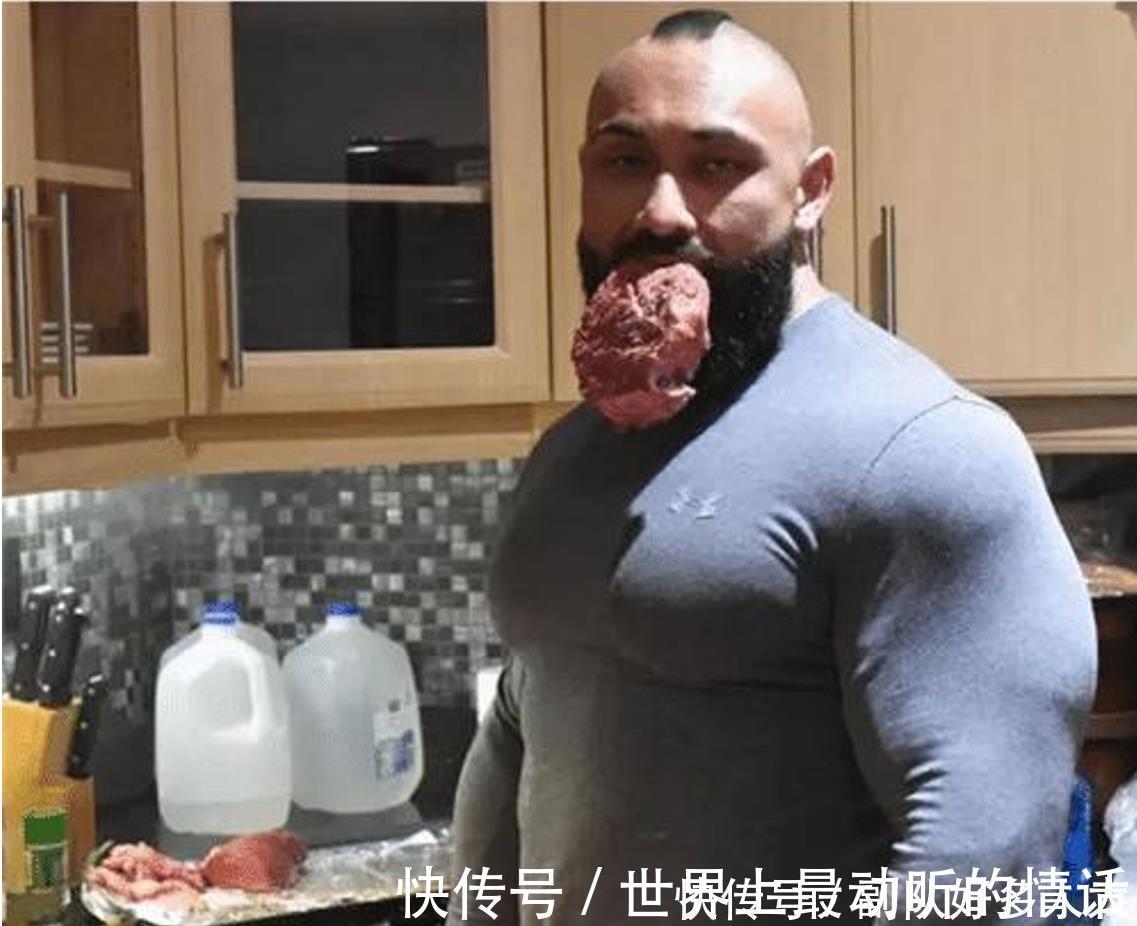 男子|挪威男子吃生牛肉健身10年,如今被兽化,体型夸张却抱得美人归