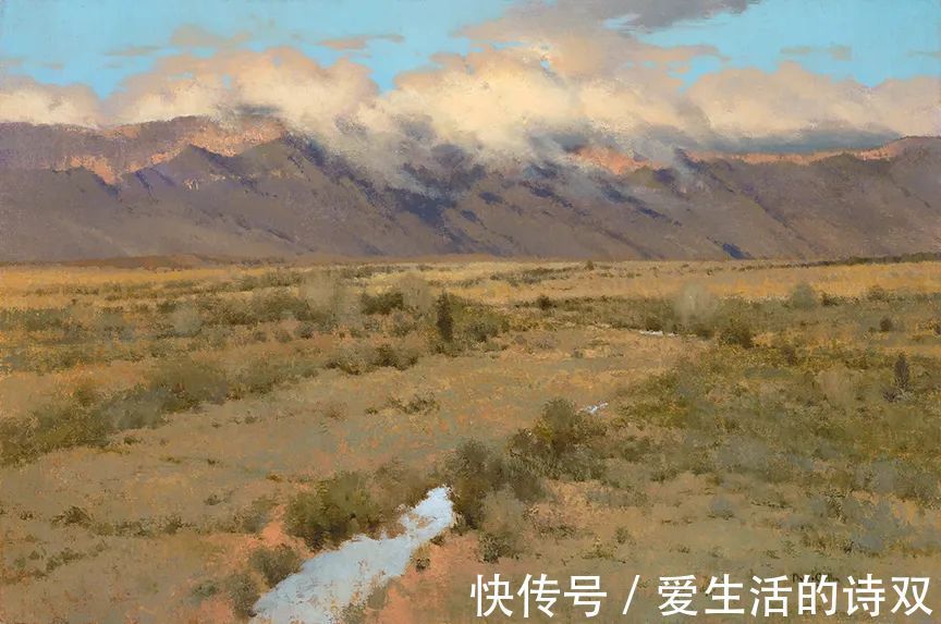 卢伯克$大卫·格里芬的风景油画高清图，放大看，更迷人