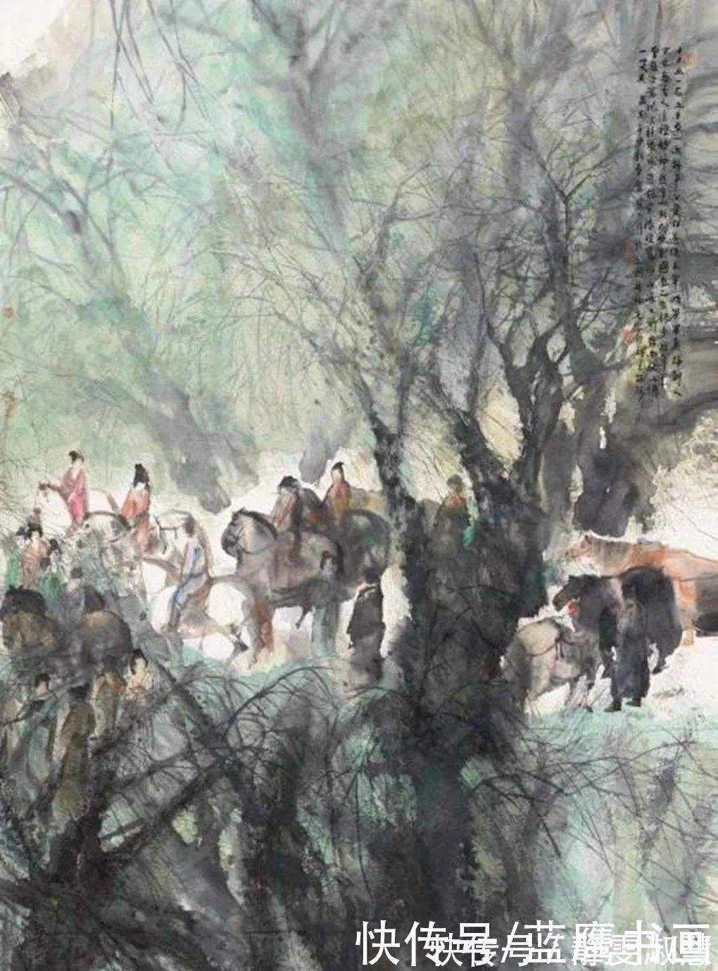 仕女图#绘画名家彭先诚,传承国画、创新水墨画,墨韵神韵尽显