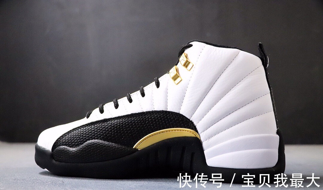 nike 耐克Nike Air Jordan 12 “Royalty” 黑白金！