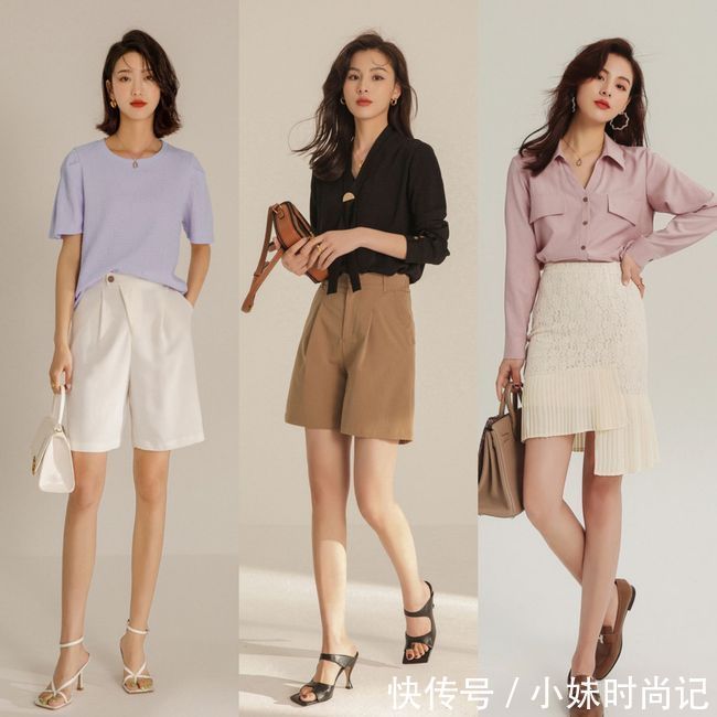 泡泡袖|夏季通勤穿搭示范,既不会过于严肃,还能兼顾舒适和时髦