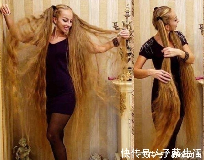 阿莱娜·克拉夫琴科|乌克兰女子留2米头发,每天梳到睡着,本人:5岁之后没剪过