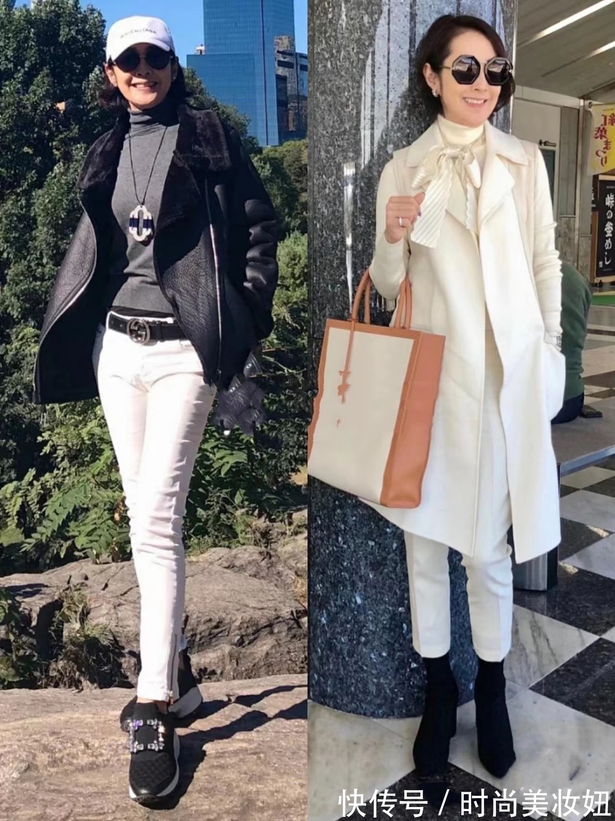 小皮衣|50+“日本主妇”太会穿了,可优雅、可洋气,大妈们该学一学