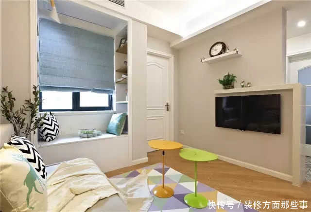 玄关|55平北欧风一居室,色调就像春天刚来时的样子,自然而灵动