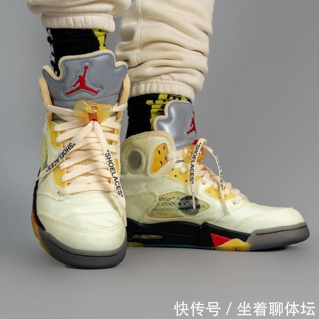 这鞋氧化可真黄!流川枫OFF-WHITE x AJ5上脚照香吗