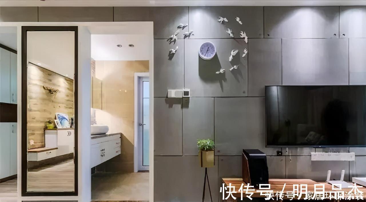 玄关|他的70㎡小家,现代北欧风装修个性十足,客餐厅布局太赞了,晒晒