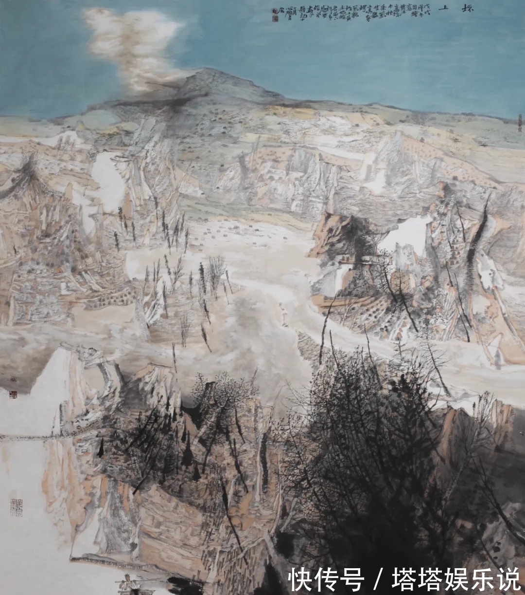 山水画!玄妙|薛俊水山水画