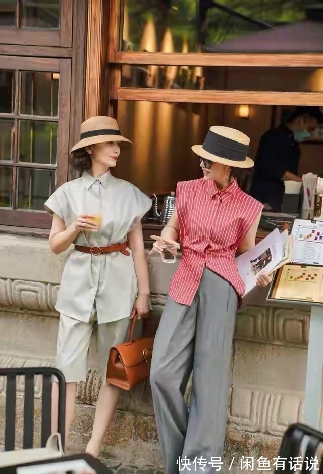 遮臀|三木妈妈的出游照太美了,简单的基础款穿得时髦上照,哪像50多岁