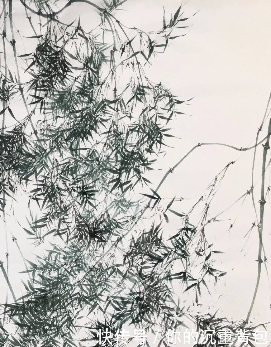 冷军的油画竹子和90后大叔池静山笔下的墨竹,你更喜欢哪个呢