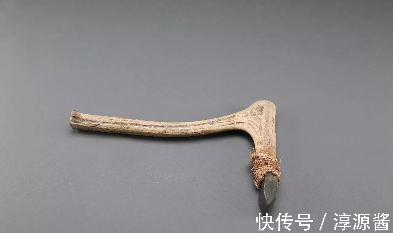 头骨&侯家窑遗址出土带孔颅骨,古人实施环钻术,应该用了这种工具