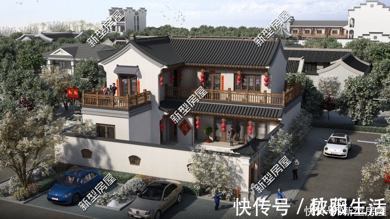 建筑面积|在欧式别墅扎堆的农村,建一栋中式小院,造价30万你愿意吗?