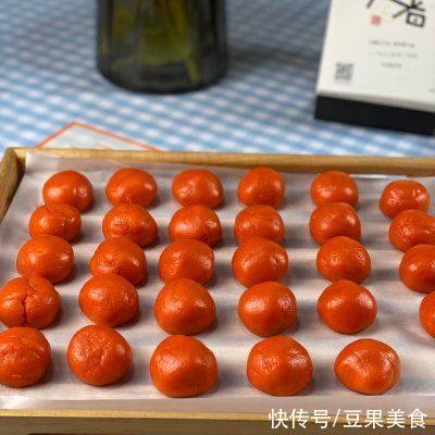 柿子|今年必须做的好柿花生月饼