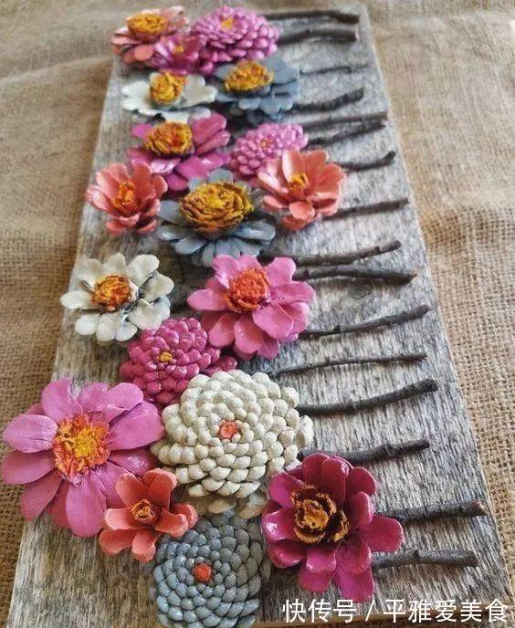 松子!农村阿姨,村里捡了一堆的“松果”,回家改造后邻居出2千来买