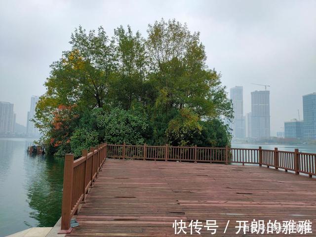 梅溪湖@《五绝·冬日游梅溪湖》逍遥碧水边,湖清树自闲