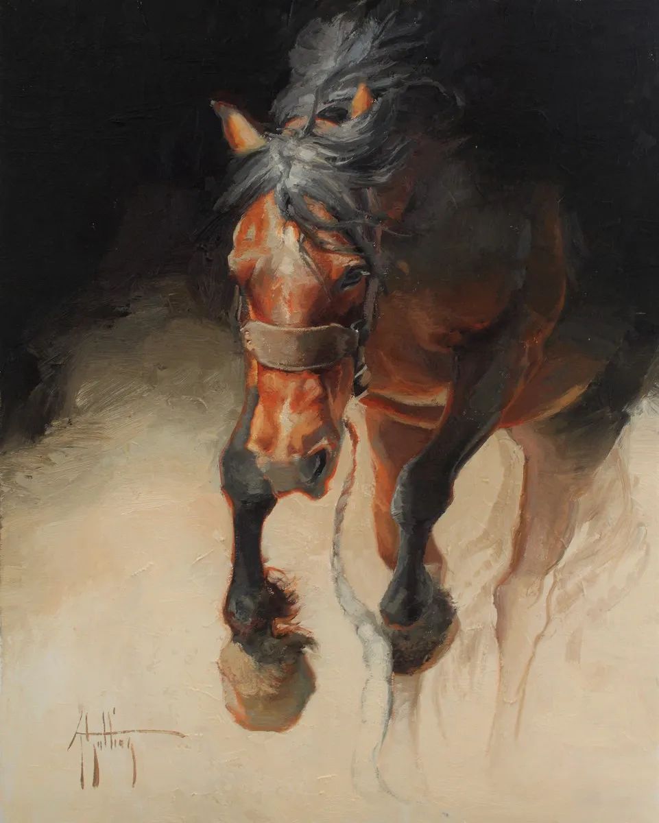 画家|美国90后美女画家,画马堪称一绝!