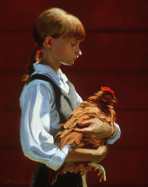 美国@美国画家Jeffrey T. Larson:田园诗般的生活人物油画