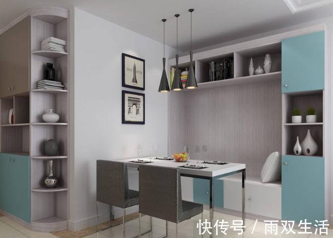 空间|小户型别买餐桌了，如今流行卡座餐厅，美观实用，关键还节省空间