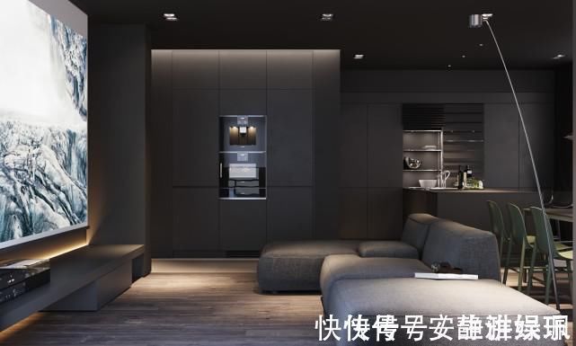 现代|灵活的深灰色的现代装饰设计,大气又漂亮