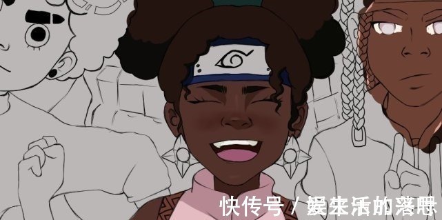 非洲|火影当忍者化身非酋,佐助脏辫造型亮眼,鸣人观感最像酋长