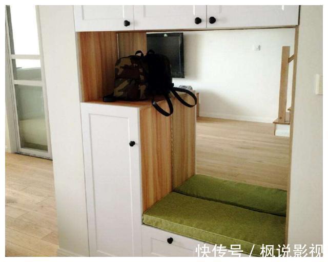 师傅|装修时：师傅在鞋柜旁安装换鞋凳，太良心了，记得谢谢师傅