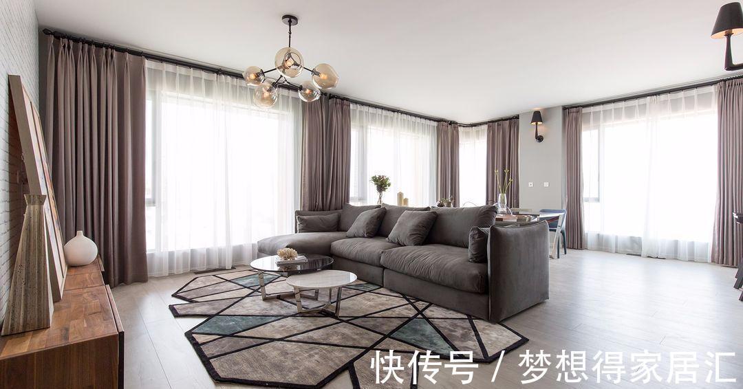 装修费|170㎡现代几何空间，2室+2厅+2卫，总装修费不到30万