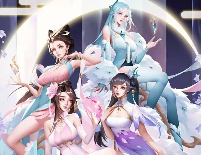 西施|李白典藏别想了，四美皮肤突袭，西施三形态传说，962点券给FMVP