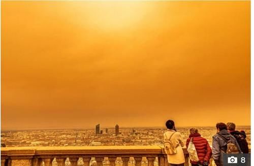 老年|撒哈拉沙尘暴席卷法国，里昂变沙漠绿洲