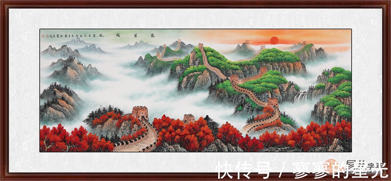 山水画#刘燕姣山水画 美丽到令人动容动情动心