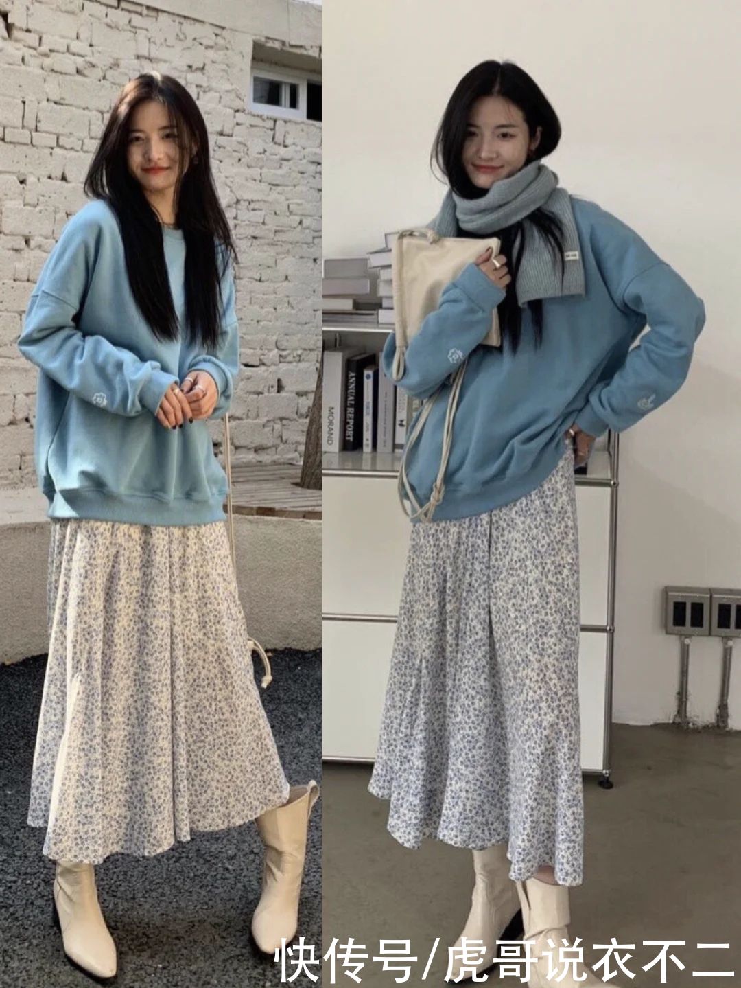 卫衣别总搭紧身裤，这4种“炸街”穿法很适合春日，玩的就是时尚