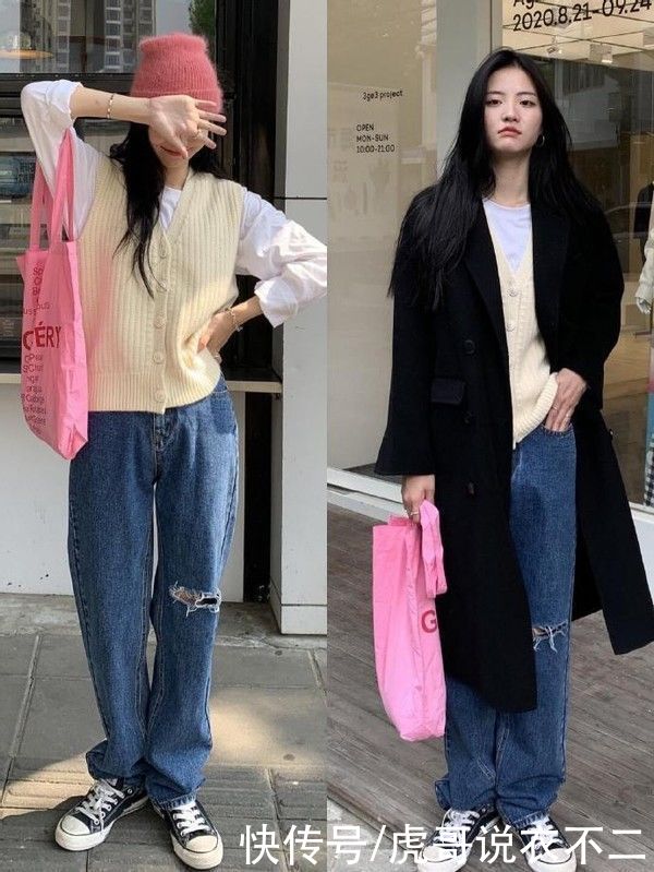 简约时尚的“韩系穿搭”，气质这块没输过，诠释温柔知性美