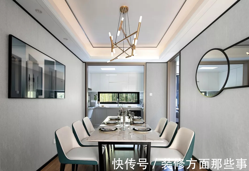 小天地|163平新中式四居室,感受清爽,开启一天的惬意精致