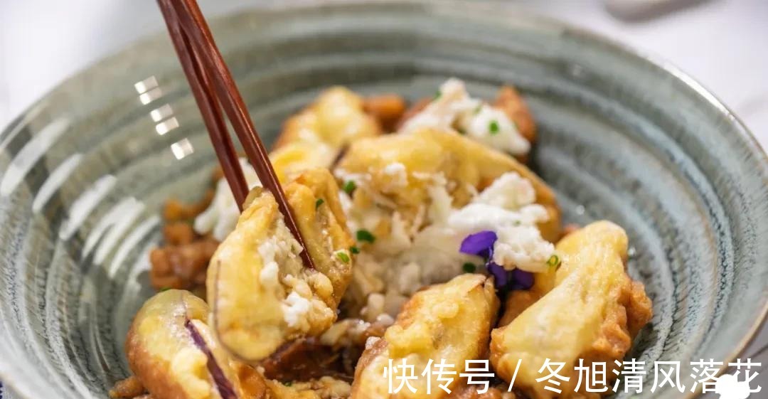 餐厅|扬茄子丨一口酥脆,两口柔软,三口停不下筷!难怪常年霸占餐厅头牌!