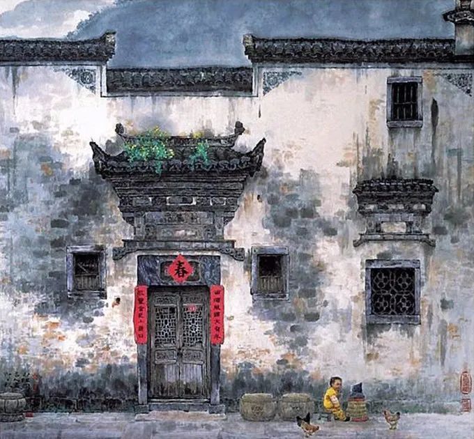 贺天健&吕吉人笔下的水韵江南,美在意境!