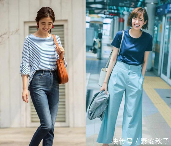 美女|跟着美女学穿搭！仅需普通“T恤衫”：也能穿出时髦、高级感！