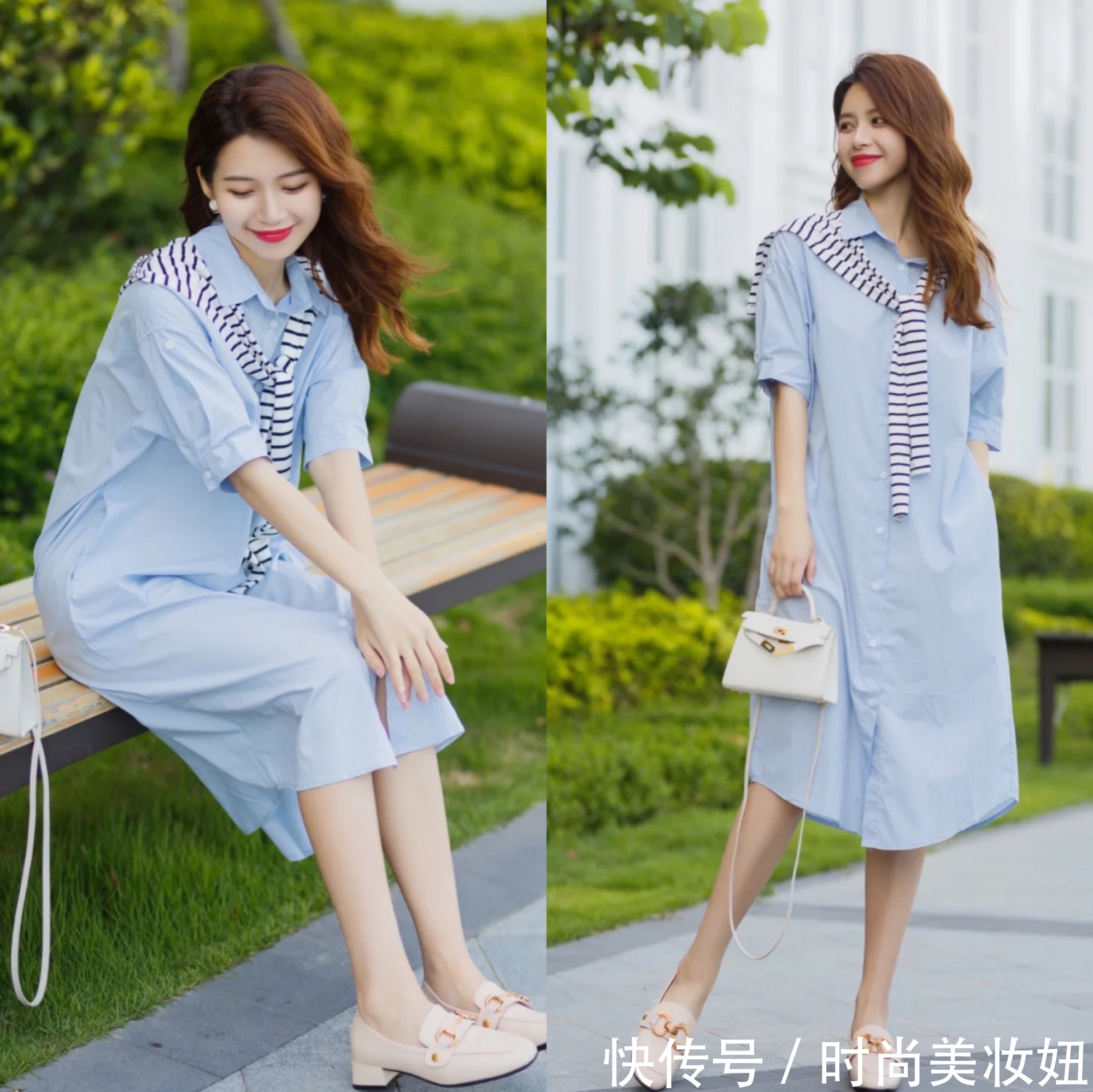 牛仔裤|这才是教科书级别的衬衫穿搭,掌握这些穿搭技巧,高级又洋气