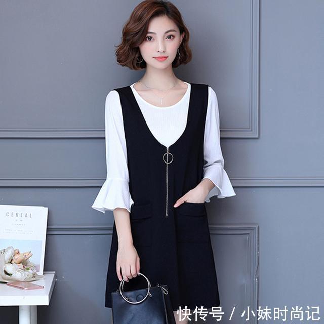 版型 时尚优雅的大码连衣裙,最喜欢第五款,修身显瘦还减龄哦