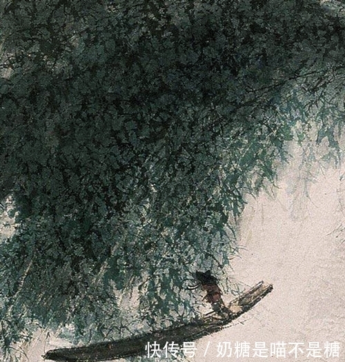 春江骤雨|别出心裁画雨景,傅抱石绘《春江骤雨》