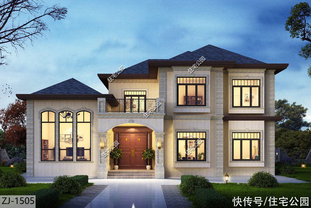 户型|10套带堂屋的户型，占地面积都不大，网友：这才是适合农村的房子