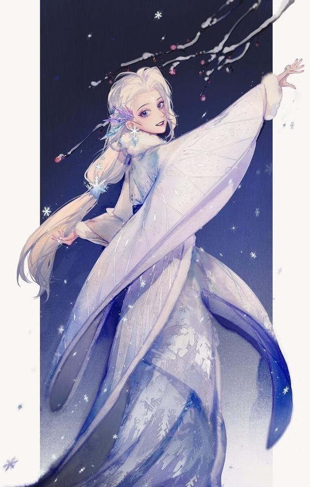 乐佩公主|迪士尼公主变“中国风”,艾莎公主汉服灵动,贝儿旗袍性感优雅